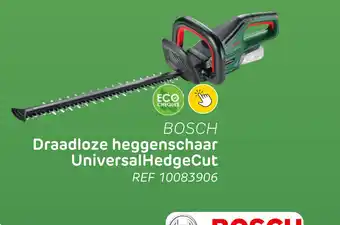 Brico Bosch draadloze heggenschaar universalhedgecut aanbieding