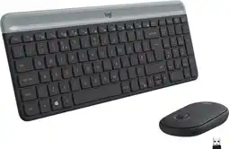 Coolblue Logitech MK470 Slim Clavier et Souris Sans fil Gris AZERTY aanbieding