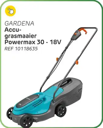 Brico Gardena accu grasmaaier powermax 30 18v aanbieding