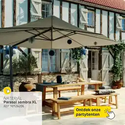 Brico Naterial parasol sombra XL aanbieding