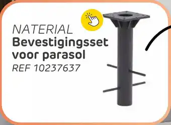 Brico Naterial bevestigingsset voor parasol aanbieding