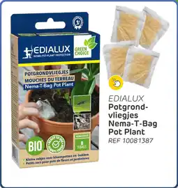 Brico Edialux potgrond vliegjes nema T-bag pot plant aanbieding