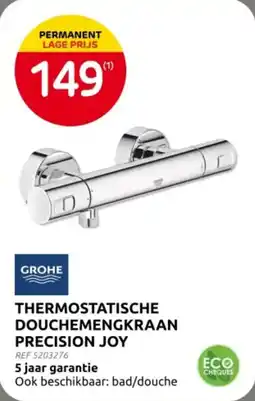 Brico Thermostatische douchemengkraan precision joy aanbieding