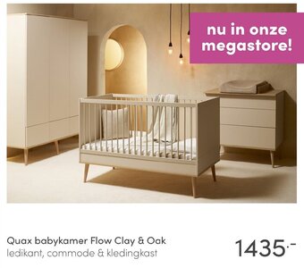 Baby & Tiener Quax babykamer Flow Clay & Oak aanbieding