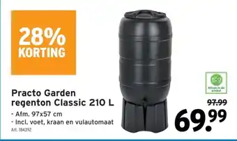 GAMMA Practo Garden regenton Classic 210 L aanbieding