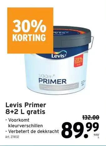 GAMMA Levis Primer 8+2 L gratis aanbieding