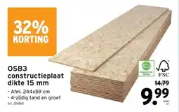 GAMMA OSB3 constructieplaat dikte 15 mm aanbieding