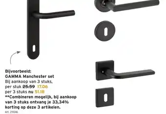 GAMMA GAMMA Manchester set aanbieding