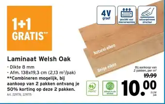 GAMMA Laminaat Welsh Oak aanbieding