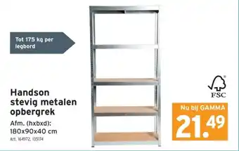 GAMMA Handson stevig metalen opbergrek aanbieding