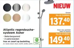 GAMMA Atlantic regendouche- systeem Asher aanbieding