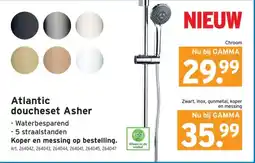 GAMMA Atlantic doucheset Asher aanbieding