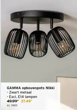 GAMMA GAMMA opbouwspots Nikki aanbieding