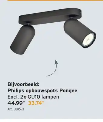 GAMMA Philips opbouwspots Pongee aanbieding