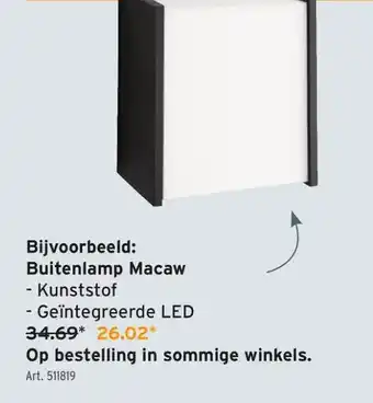 GAMMA Buitenlamp Macaw aanbieding