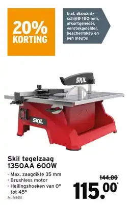 GAMMA Skil tegelzaag 1350AA 600W aanbieding