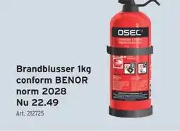 GAMMA Brandblusser 1kg conform BENOR aanbieding