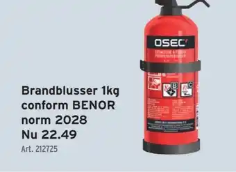 GAMMA Brandblusser 1kg conform BENOR aanbieding