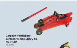 GAMMA Carpoint verrijdbare garagekrik max. 2000 kg aanbieding