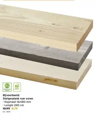 GAMMA Steigerplank ruw vuren aanbieding