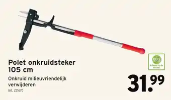 GAMMA Polet onkruidsteker 105 cm aanbieding