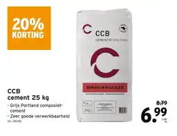 GAMMA CCB cement 25 kg aanbieding