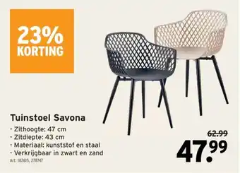 GAMMA Tuinstoel Savona aanbieding