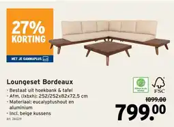 GAMMA Loungeset Bordeaux aanbieding