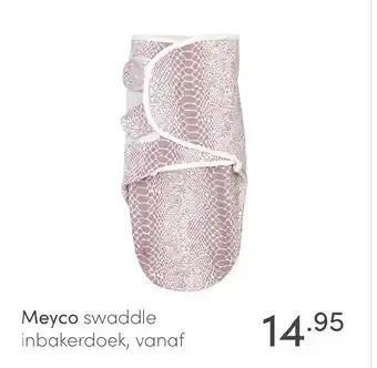 Baby & Tiener Meyco swaddle inbakerdoek, vanaf aanbieding