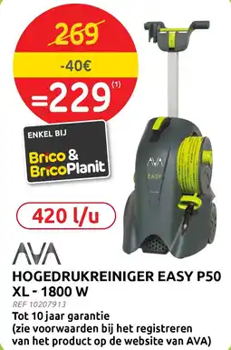 Brico HOGEDRUKREINIGER EASY P50 XL - 1800 W aanbieding