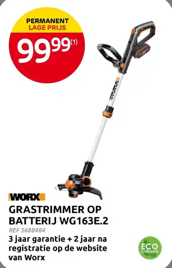 Brico GRASTRIMMER OP BATTERIJ WG163E.2 aanbieding