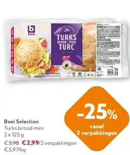 OKay Boni Selection Turks brood mini 2 x 125 g aanbieding