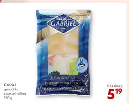 OKay Gabriel gerookte zwarte heilbot 150 g aanbieding