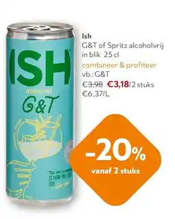 OKay Ish G&T of Spritz alcoholvrij in blik 25 cl aanbieding