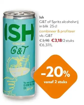 OKay Ish G&T of Spritz alcoholvrij in blik 25 cl aanbieding