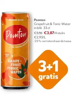 OKay Pomton Grapefruit & Tonic Water in blik 33 cl aanbieding