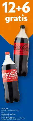 OKay Coca-Cola Original, Zero Sugar of Light 1,5 L aanbieding