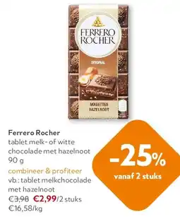 OKay Tablet melkchocolade met hazelnoot aanbieding