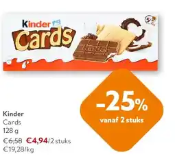 OKay Kinder Cards 128 g aanbieding