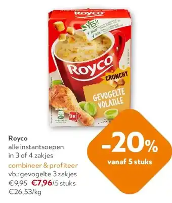 OKay Royco alle instantsoepen in 3 of 4 zakjes aanbieding