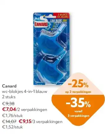 OKay Canard wc-blokjes 4-in-1 blauw 2 stuks aanbieding