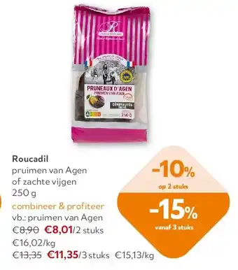 OKay Roucadil pruimen van Agen of zachte vijgen 250 g aanbieding