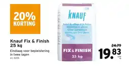 GAMMA Knauf Fix & Finish 25 kg aanbieding