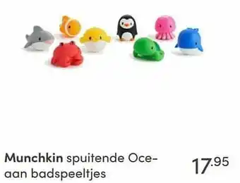 Baby & Tiener Munchkin spuitende oceaan badspeeltjes aanbieding
