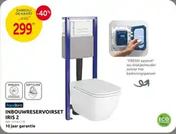 Brico Aquazuro Inbouwreservoirset Iris 2 aanbieding