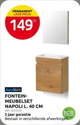 Brico Aquazuro Fonteinmeubelset Napoli aanbieding