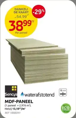 Brico MDF Paneel aanbieding