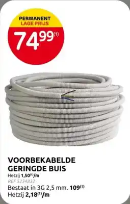 Brico Voorbekabelde Geringde Buis aanbieding