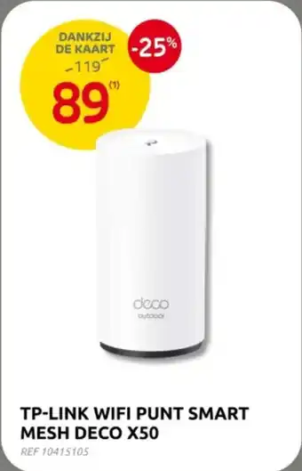 Brico TP Link WiFi Punt Smart Mesh Deco X50 aanbieding