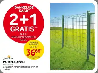 Brico Giardino Paneel Napoli aanbieding